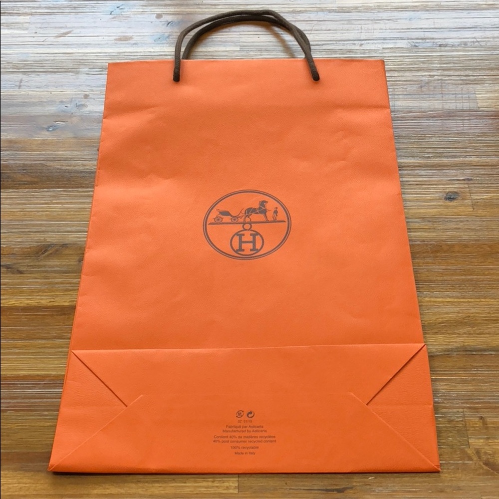 Authentic Hermes shopping bag